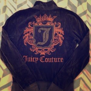 Juicy Couture navy zip-up jacket